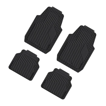 Aluminum 4pcs PVC Car Mats for Automotive Universal for SUV,Sedan,Car,Vans