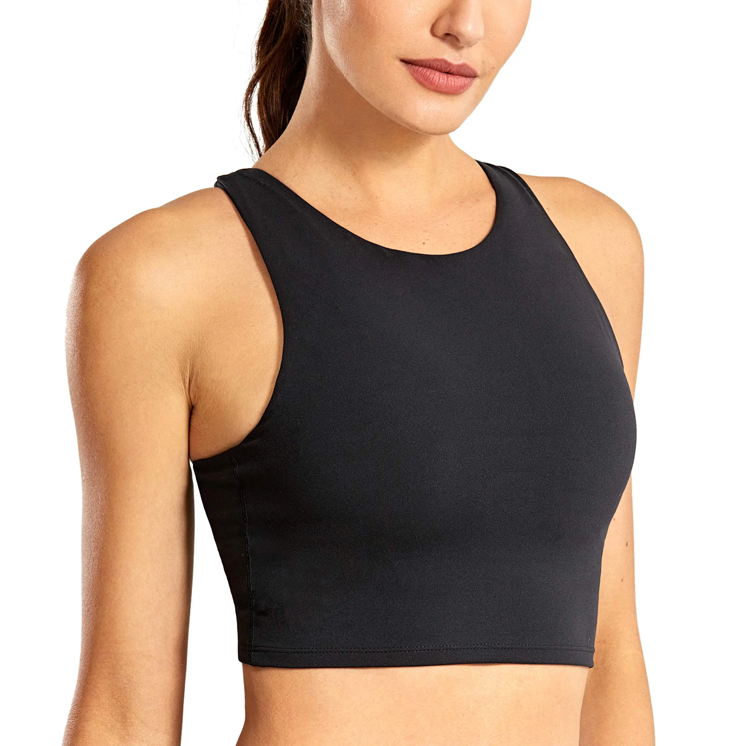Womens Longline Sports Bra Yoga Camisole
