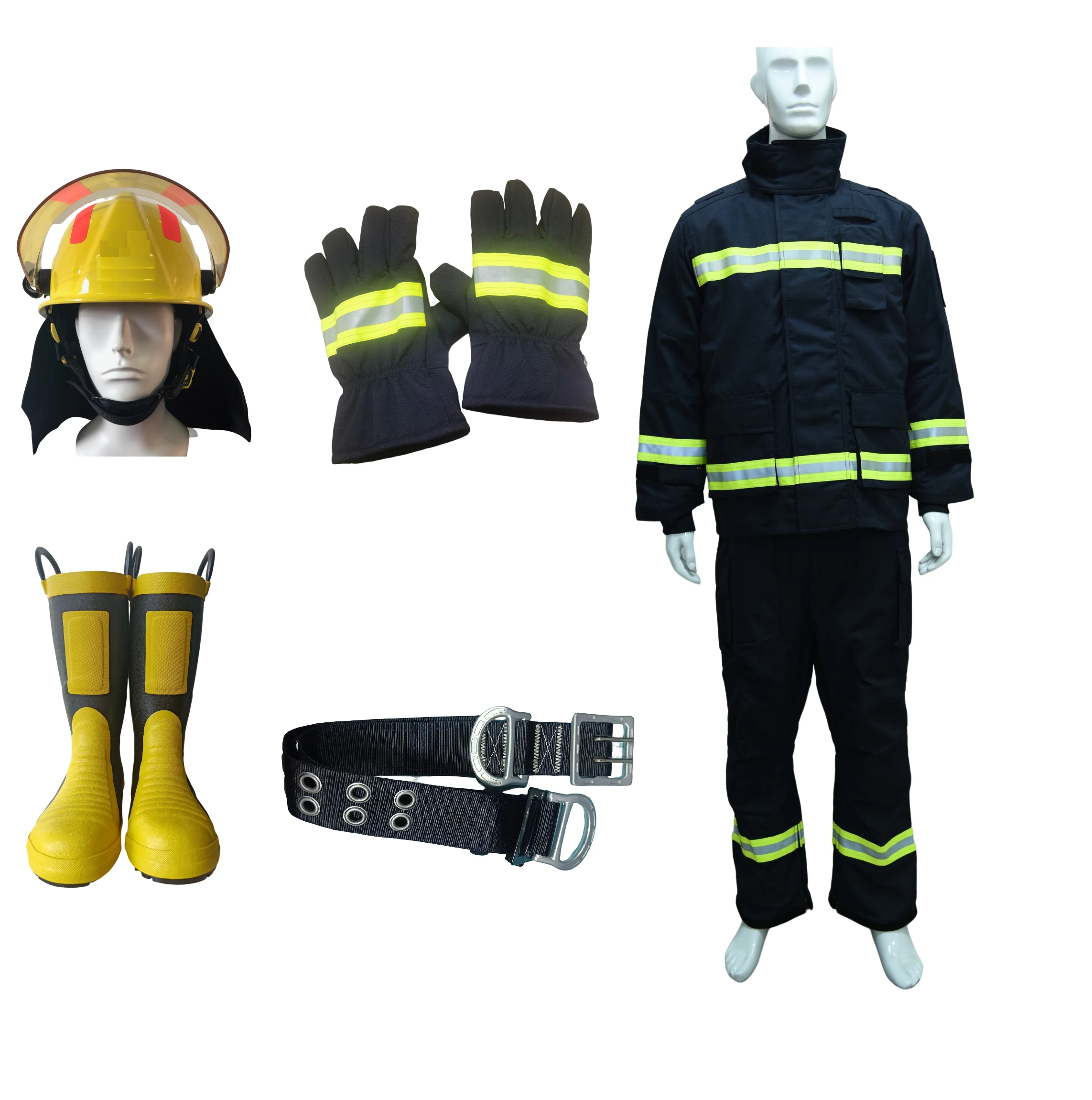 Hot Fire Rescue Light Chemical Firefighting Suit Acid Proof Resistant ...