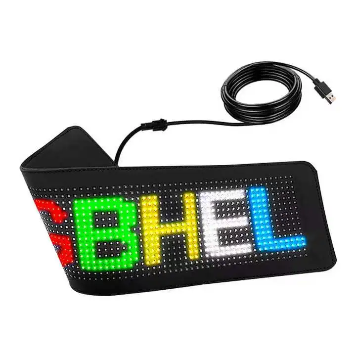 Mini Led Sign Usb Scrolling Led Display Bluetooth App Control Diy Text ...