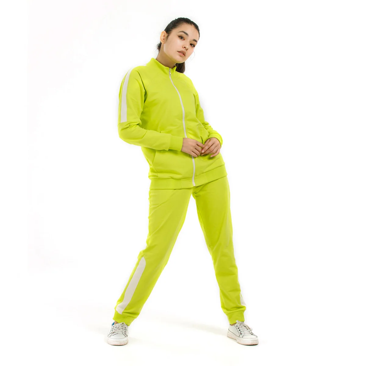 Neon hot sale yellow tracksuit