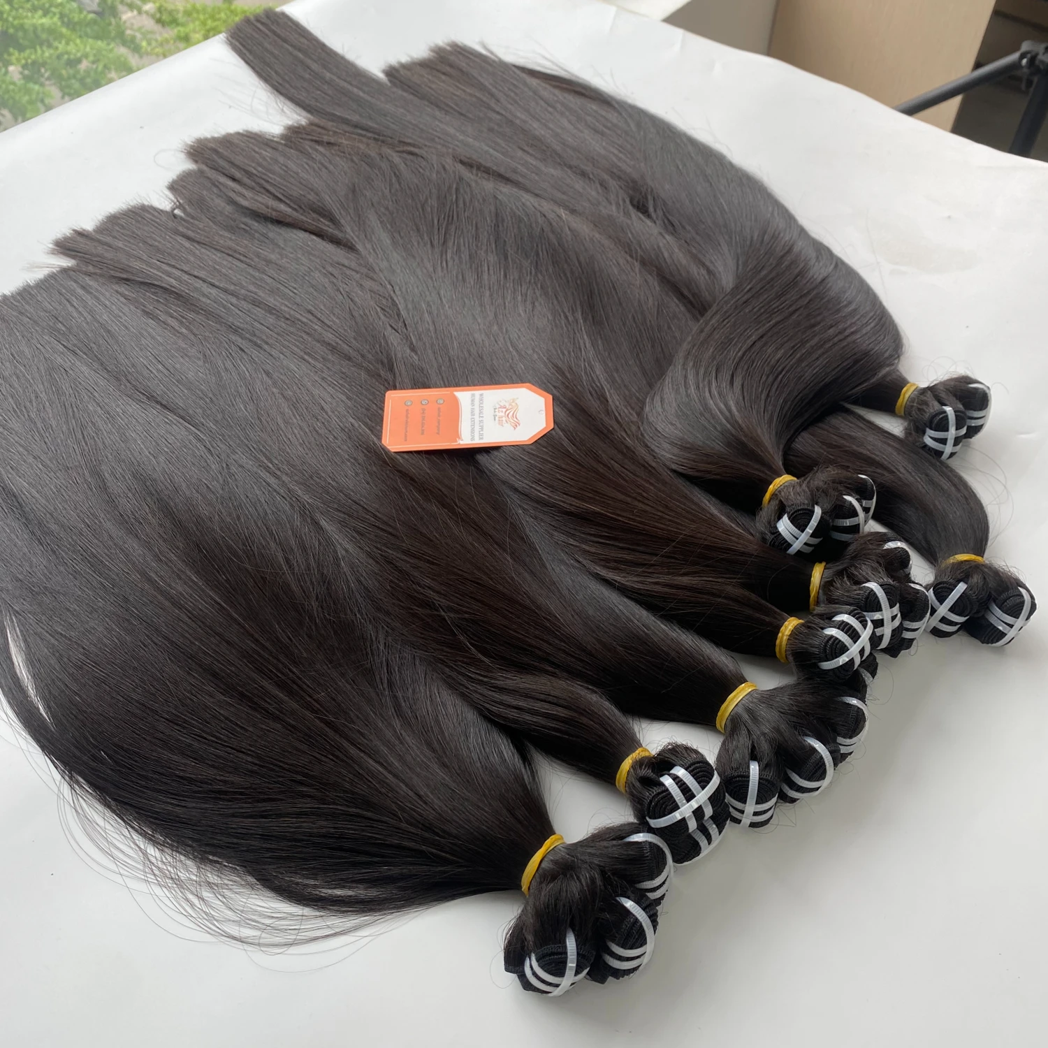 Wholesale Raw Vietnamese Hair Bundle Vendor Raw Virgin Cuticle Aligned Hair Bundles Weavedouble 