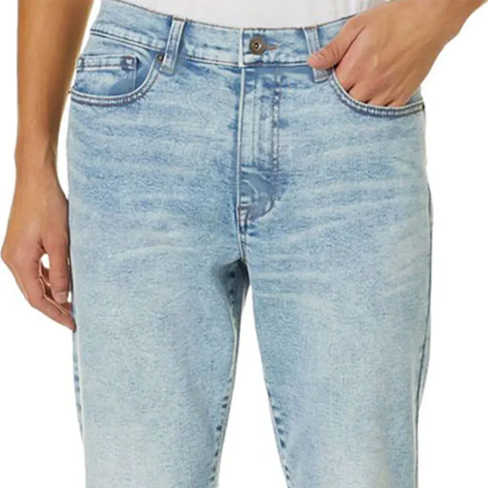 Pantalon en jean tendance sur mesure Pantalon en jean droit_voghion.com
