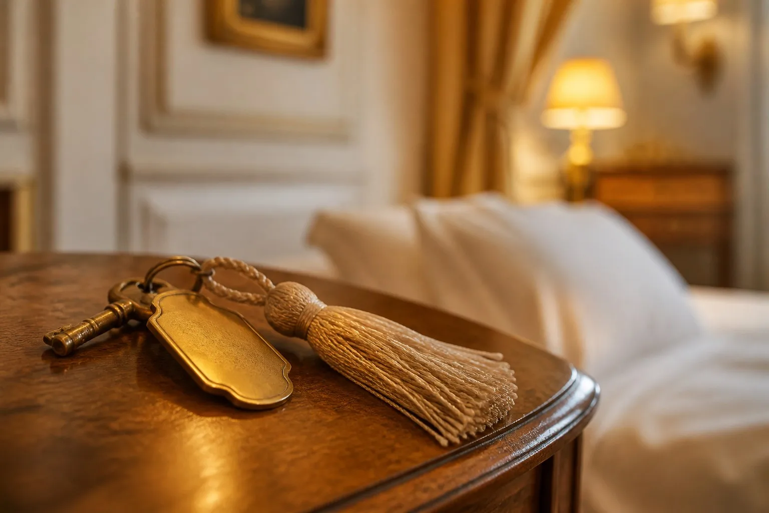 Hotel bedside table
