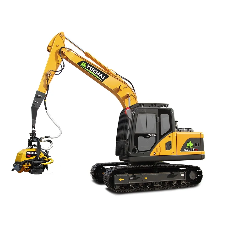 Forestry Harvester Head for Cutting for 13ton Excavators YCF135FM