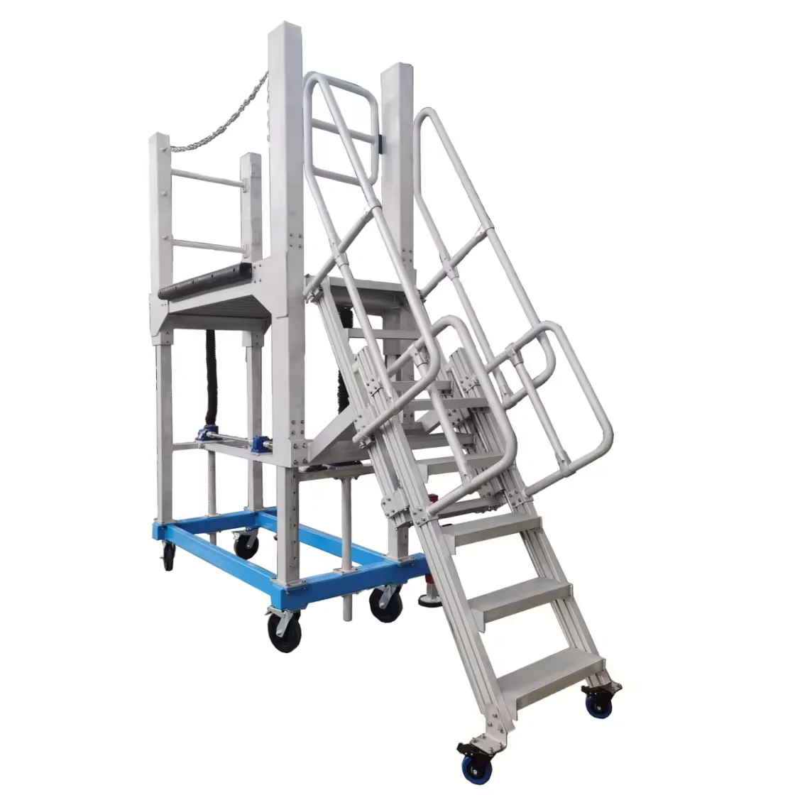 Lifting Aluminum Platform With Wheels Freestanding Work Platform ...