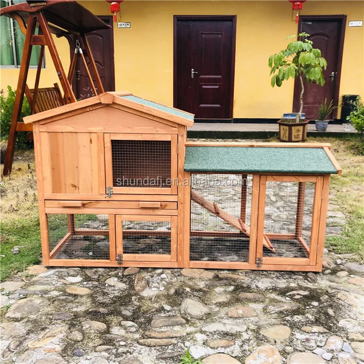 Sdr003 Wooden Rabbit House Rabbit Cage Outdoor Rabbit Hutch With Slideout Tray Buy Wooden