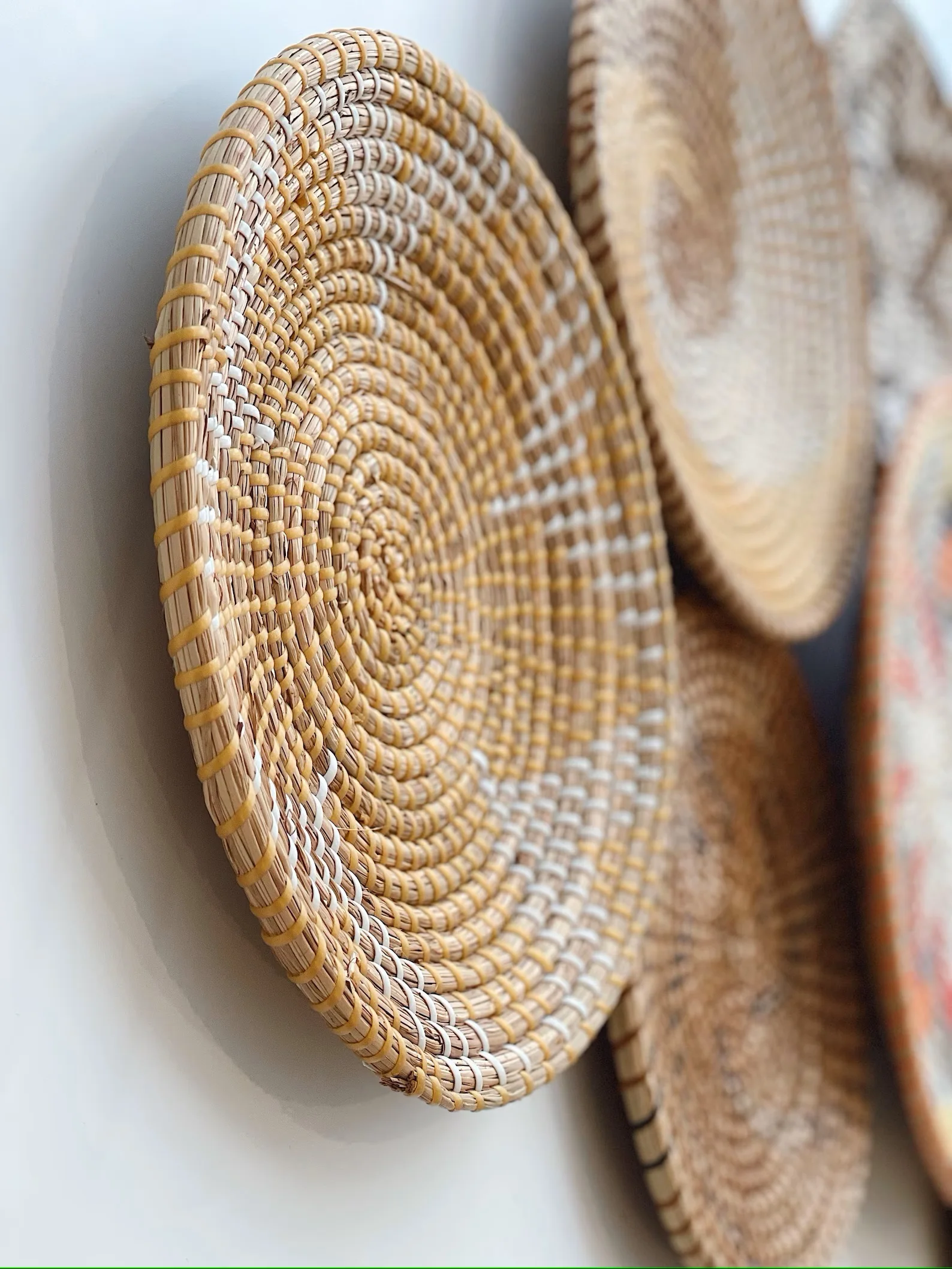 Boho Wall Decor Seagrass Woven Wall Plate Home Decor From Vietnam