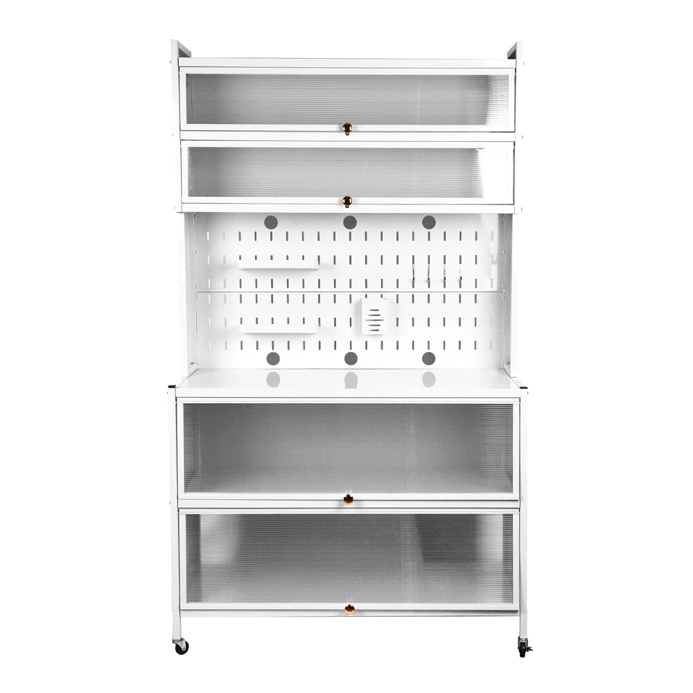 Kitchen Shelving Side Cabinets Microwave Multi-functional Storage ...