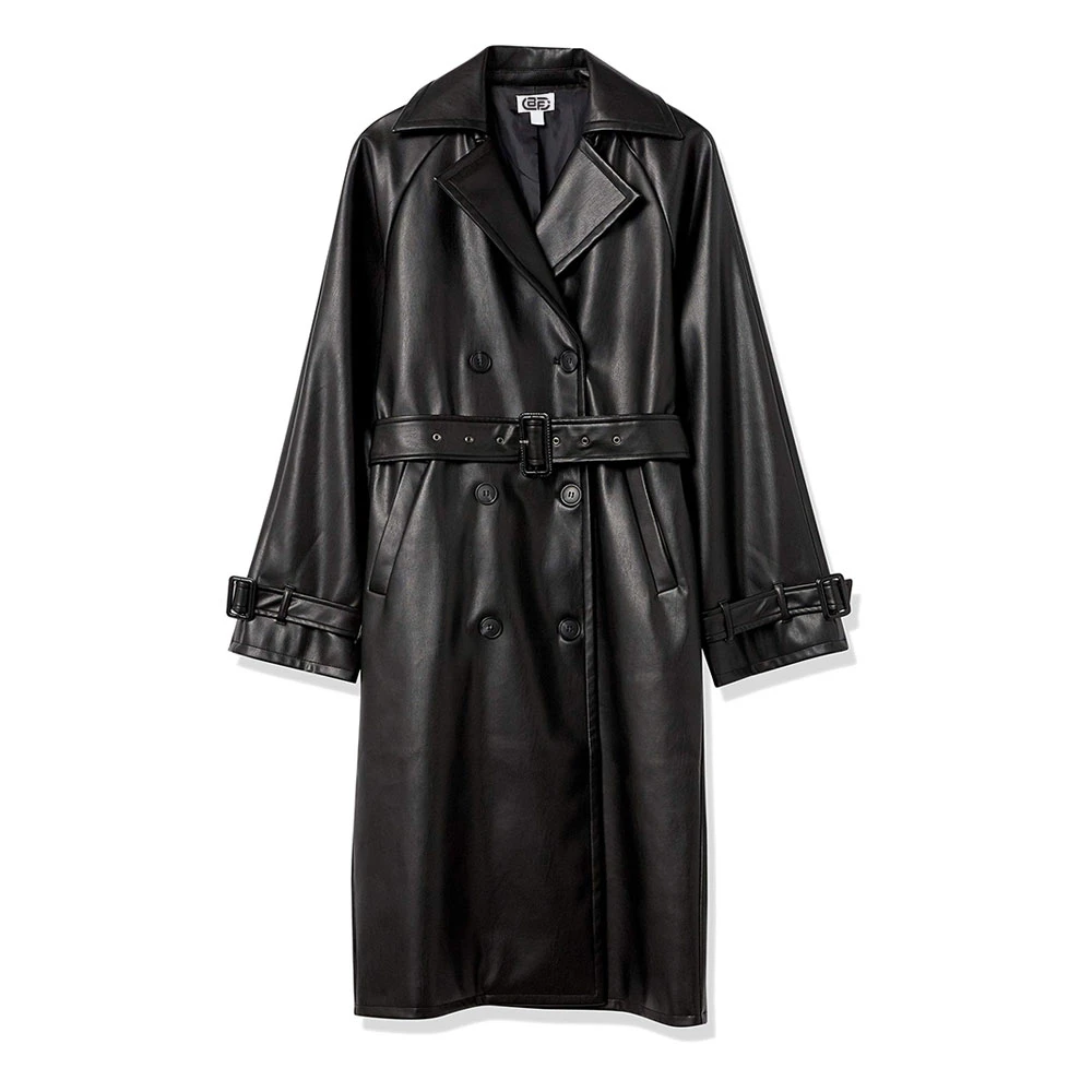 Latest Arrival Long Coat Oem Custom Warm Women Leather Coat Ladies Long Pu Coat By Village Impex - Image 1