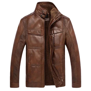 Custom Genuine Sheep Leather Jacket Wholesale Windbreaker Clothing ...