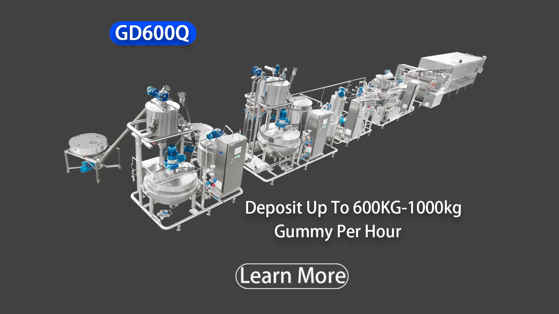 2023 New Design High Quality Fully Automatic Jelly Candy Gummy Candy Making Machine for Cheap Factory Price
