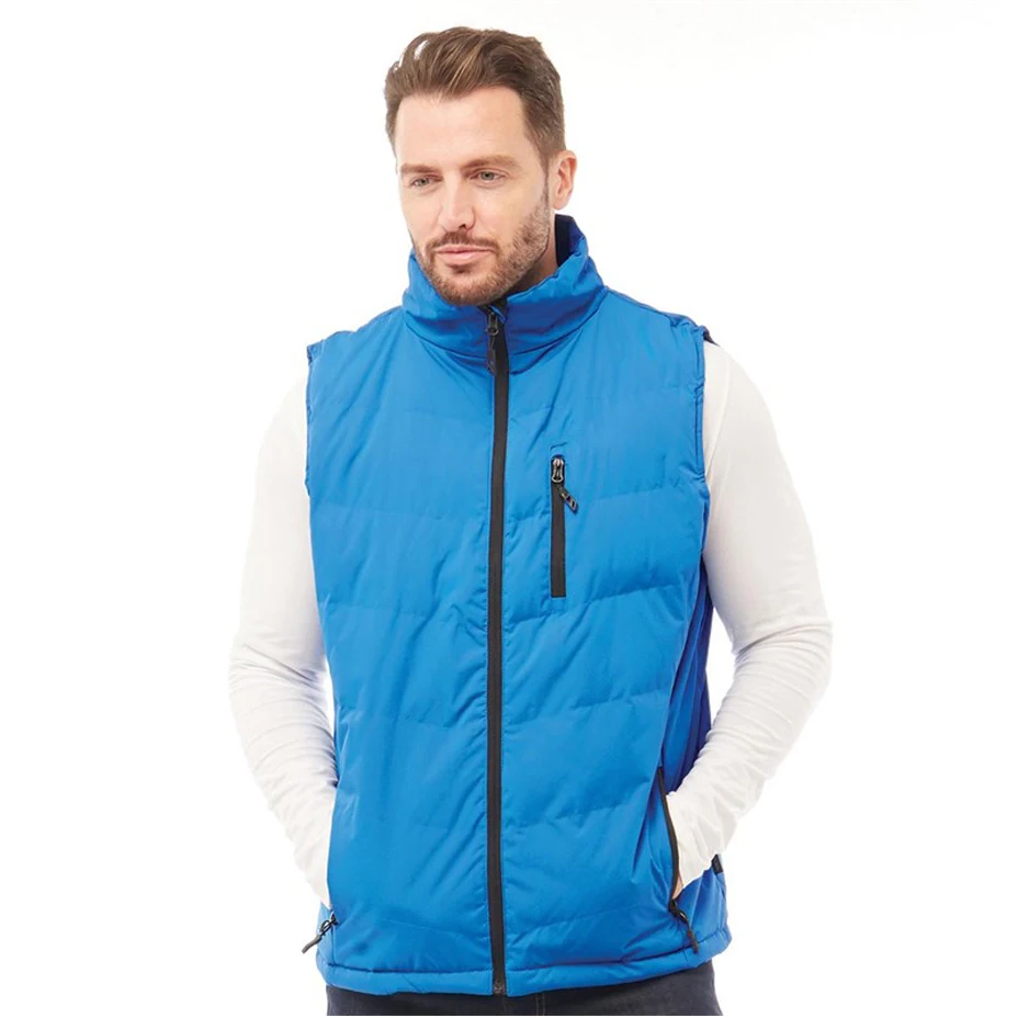 Men's Puffer Gilet Vest - Hooded, Quilted, Sleeveless Bodywarmer Jacket For Winter, Black 11 thumbnail image