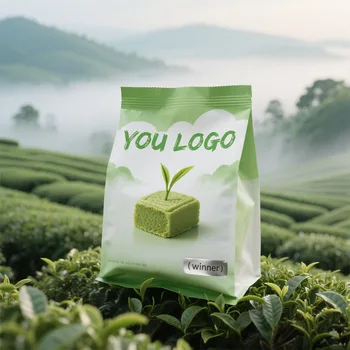 Customized Biodegradable Plastic Upright Holographic Mylar Bags Scratch-Off Packaging for Pastry Biscuits Chocolate and Salad