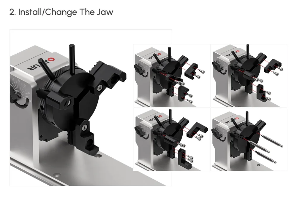 Ortur Yaxis Rotary Chuck For Laser Engraver (yrc1.0) Buy Laser