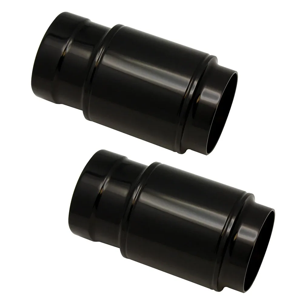 NicMachine CNC Billet Aluminum 49mm Fork Slider Boots For Harley Touring (Chrome) - FLHR, FLTR, FLTRX