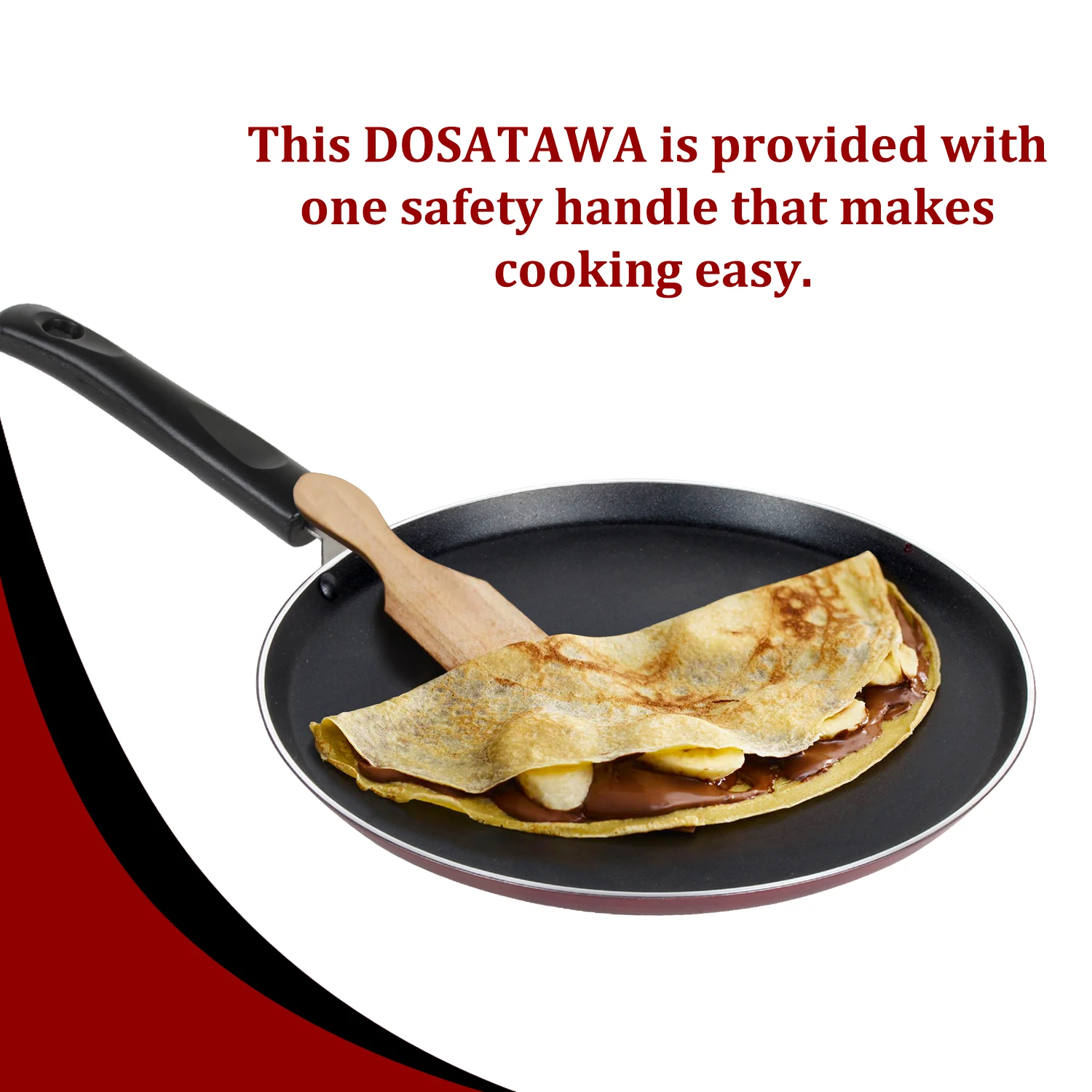 CONCAVE ROTI TAWA WITH CLASSIC RENGE NON STICK TAWA PAN WITH COMFORTABLE  HANDLE FOR KITCHEN COOKING - Buy CONCAVE ROTI TAWA WITH CLASSIC RENGE NON  STICK TAWA PAN WITH COMFORTABLE HANDLE FOR