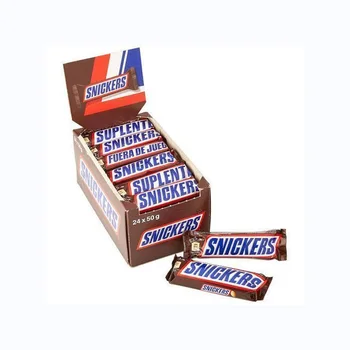 Hot Snickers Peanut Sandwich Chocolate Bar 24*51g Energy Bar Boxed ...