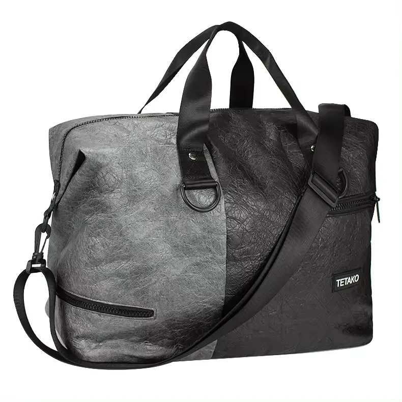 Waterproof Duffle Gym Tote Crossbody Bag Weekender Tyvek Travel Duffel Overnight Bags With Shoe Compartment