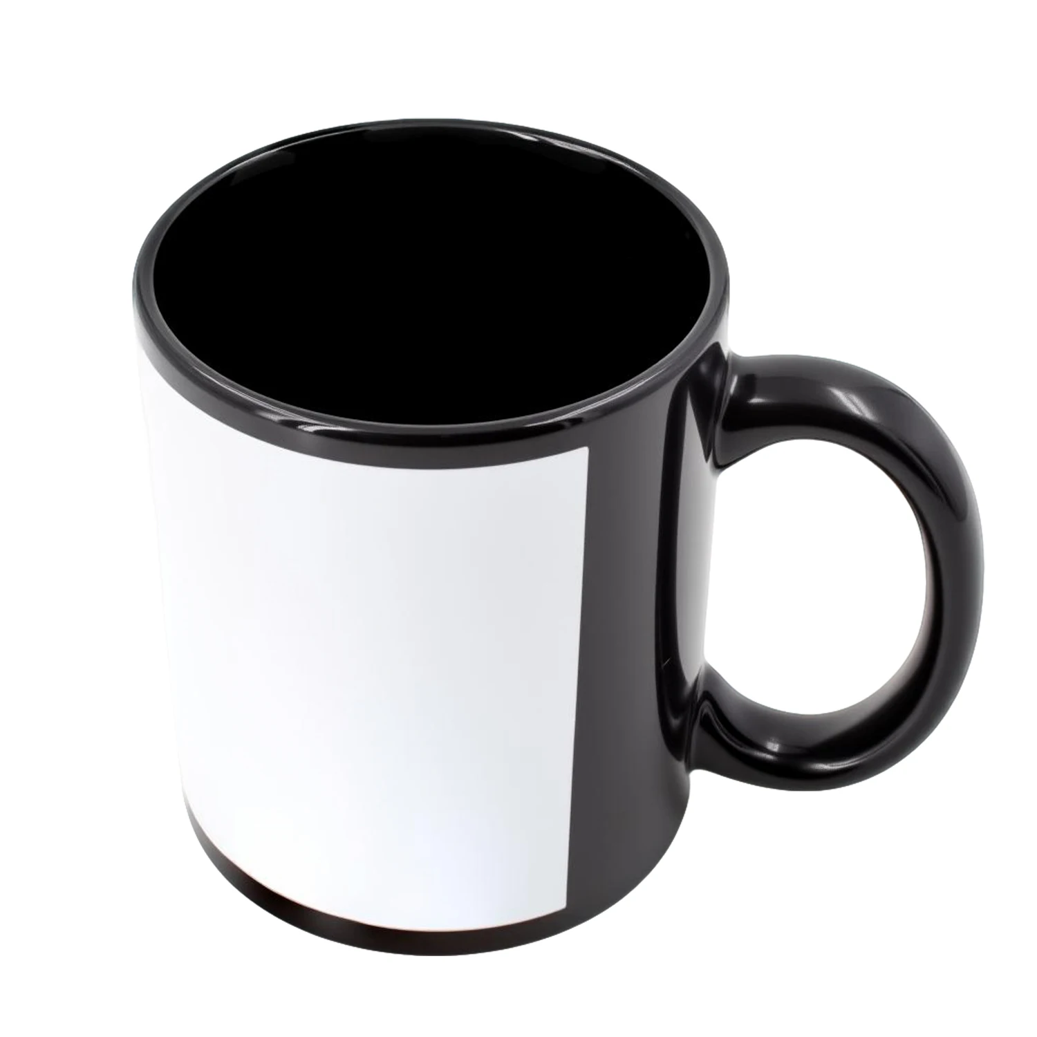 EffiPrint Custom Black Modern Eco-Friendly Ceramic Sublimation Coffee Mug-Dishwasher & Microwave Safe_voghion.com