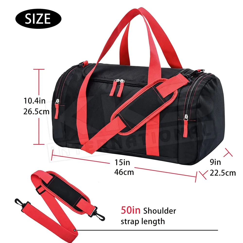 Top Selling Custom Color And Design Sports Bags With Shoe Compartment