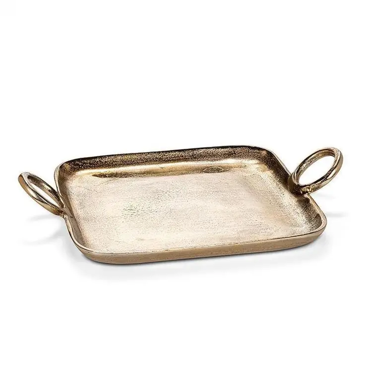 Best Design Brass Serving Tray in a Trending Good Quality Ideal for Serving Beverages Snacks or Displaying Serving Use