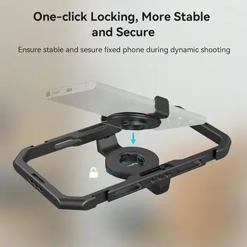 Universal Quick Release Phone Cage Aluminium Alloy Magnetic Smartphone Video Rig Support 4299 detail image