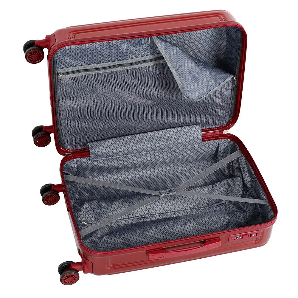 Hot Selling Suitcases Abs Turkey Trade Rubber Wheels 4 Wheel Cabin Anti