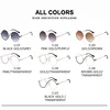 Half Frame Round Sunglasses