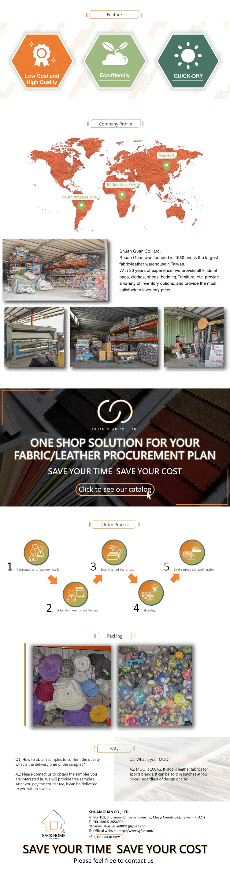 Shuan Guan Genuine Leather Cow Leather Sheepskin Goat Leather Stock