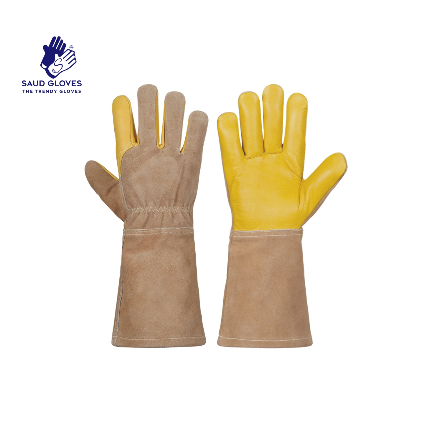 Wholesale Leather Welding Gloves Heavy Duty Wear Resistant Welding