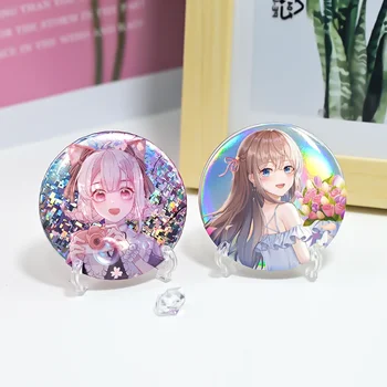 JinxManga Badges Anime Figure Tinplate Badge Pins Décorations - Multicolore 58mm 9 Pièces