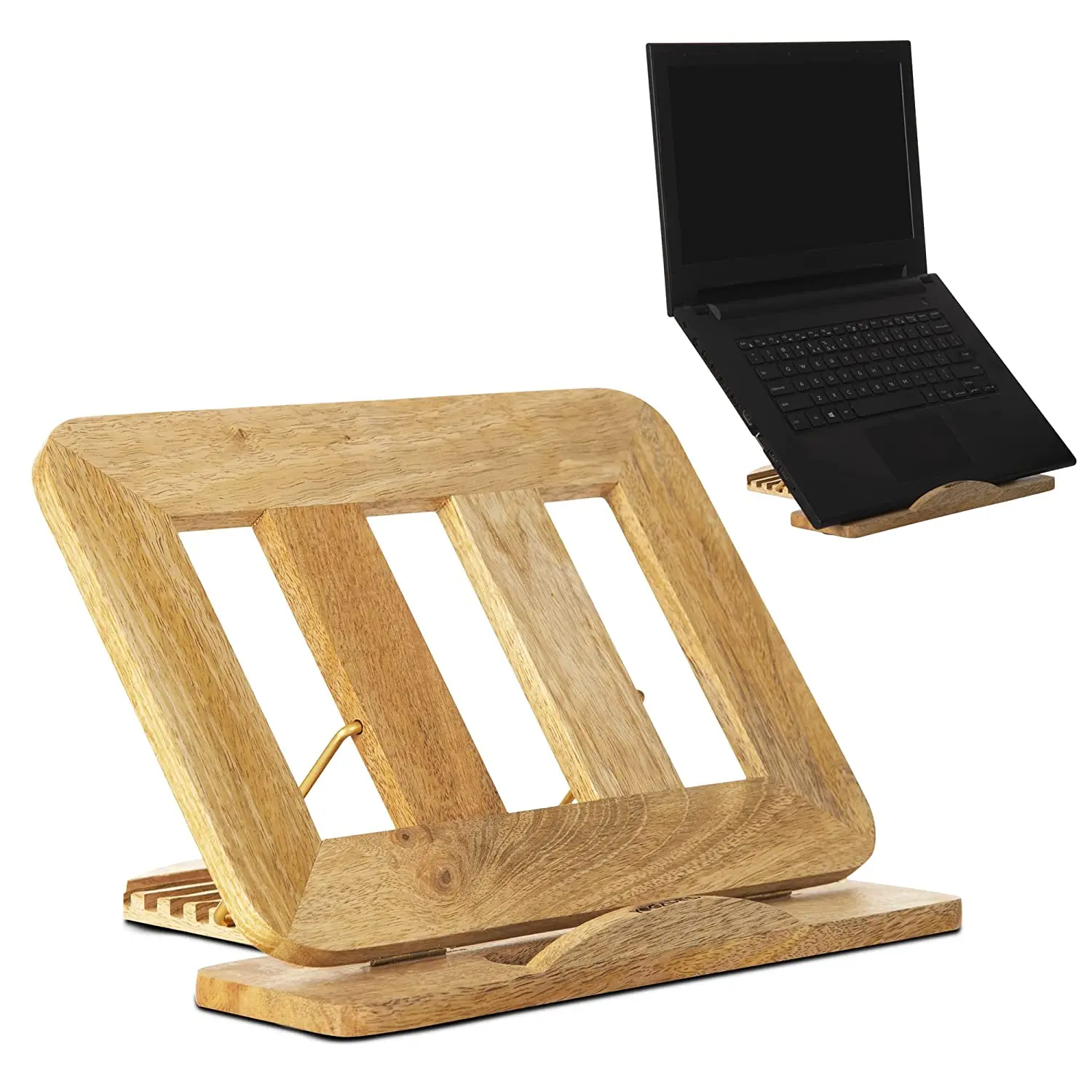 Top Vertical Laptop Stand Holder Double Docking Desktop Organiser