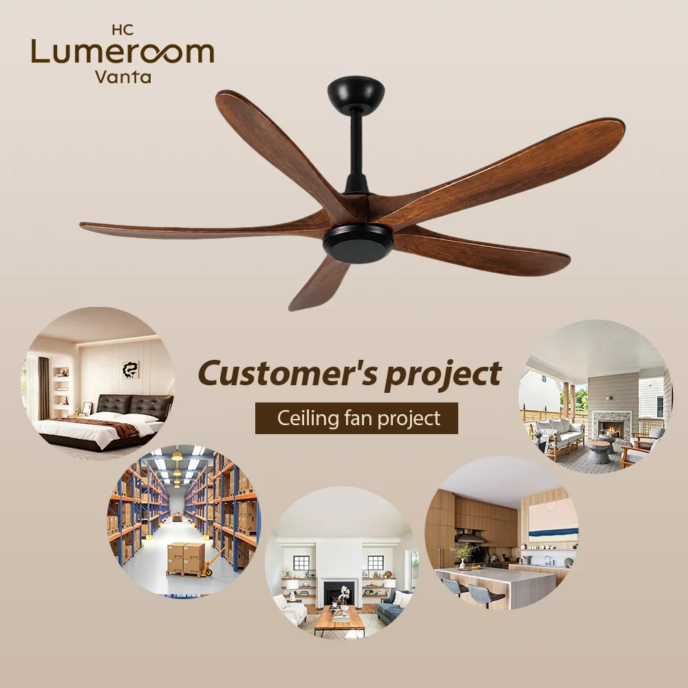 Ceiling Fan, USA, 50 W(0.07hp), Solid Wood + Metal - detail 6