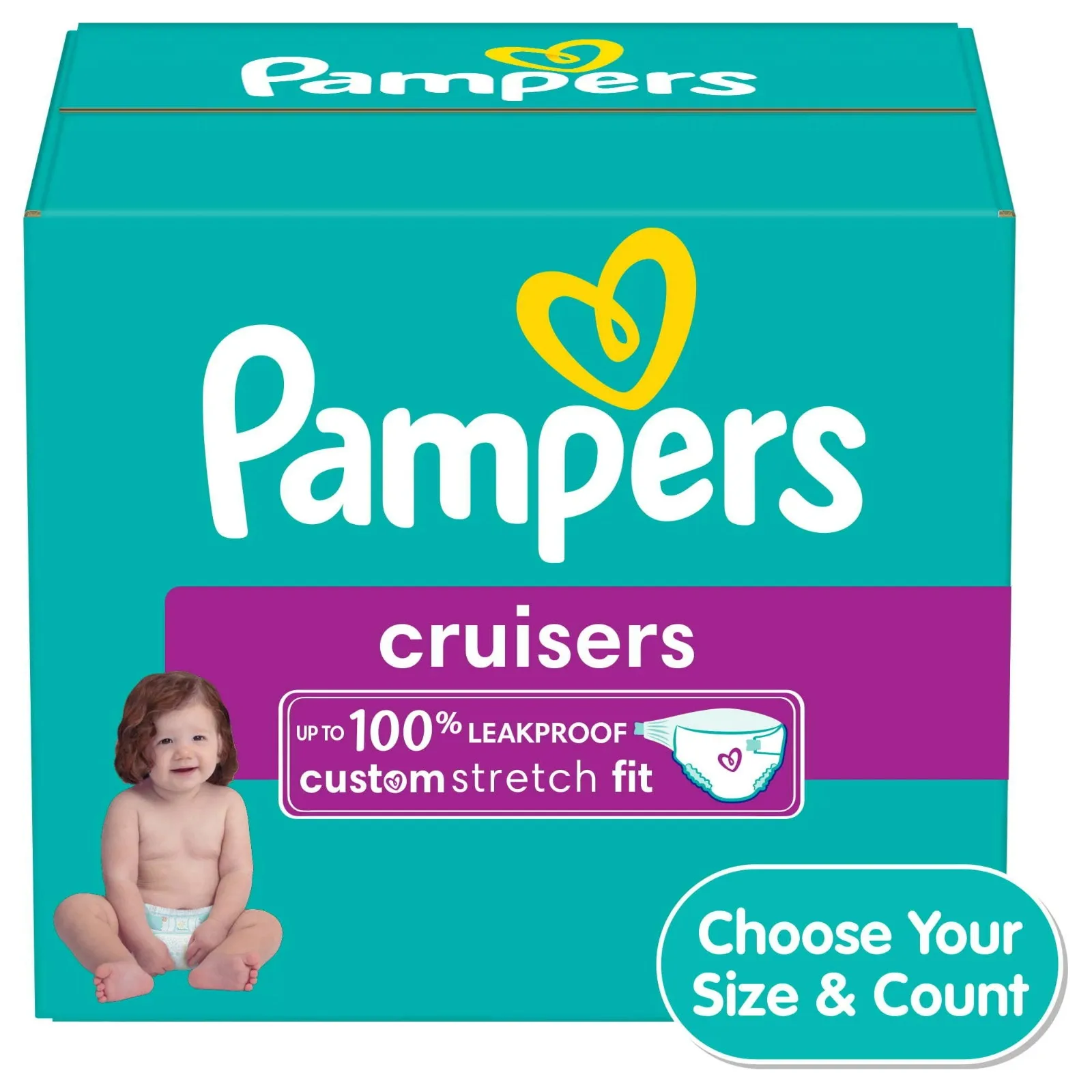 Pampers Cruisers Diapers Size 7,88 Count (choose Your Size & Count