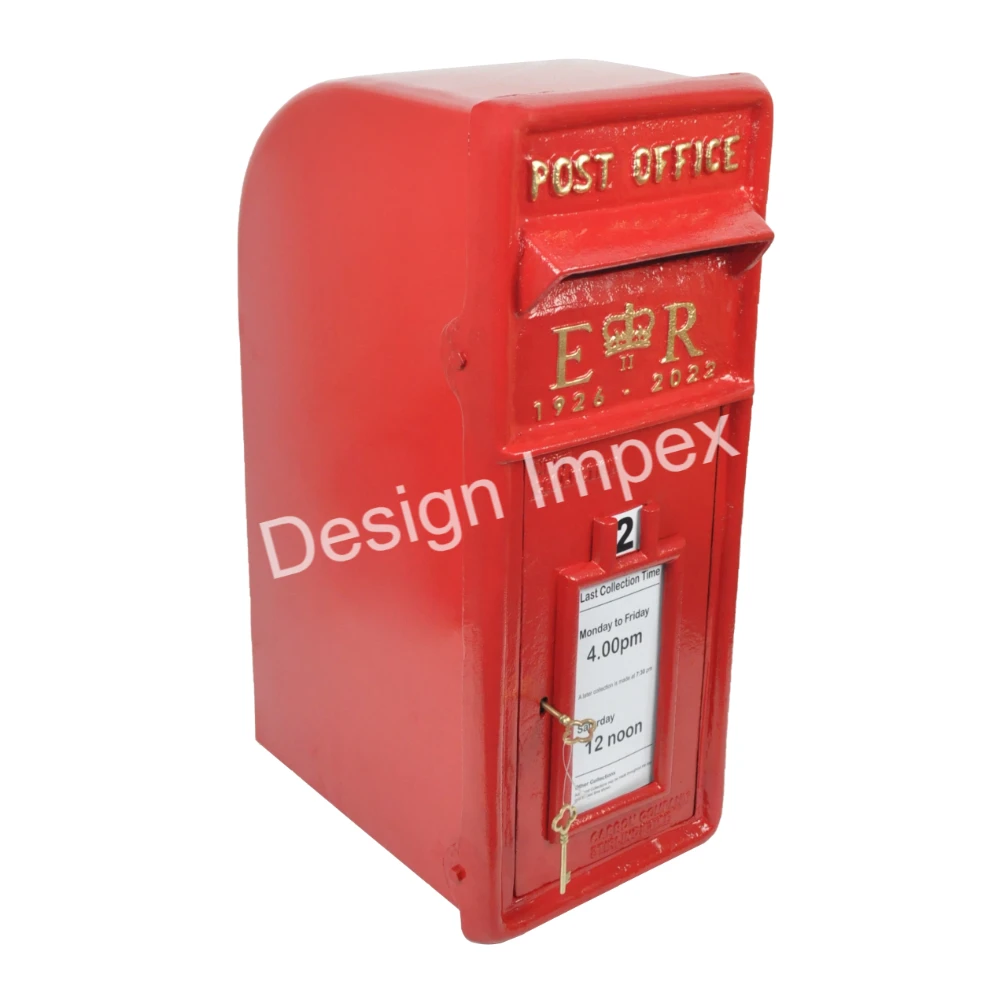 Most Trending Sheet Iron Post Box Best for Outdoor Only Buy Online Decorative Royal Style Mail/Letter Collectable Box for Street