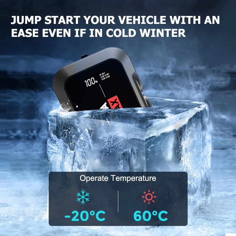 Car Battery Pack Booster Portable Charger Power Bank  Jump Starter Multi-function Jump Start