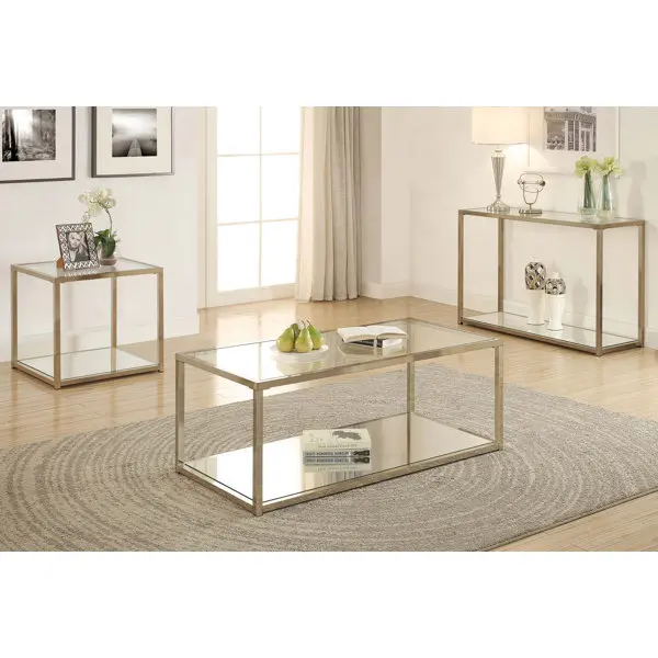 New Design Iron Legs Flamingo and Leaf Metal Nesting Table with Enameled Printed Wooden Top for Living Room Interior