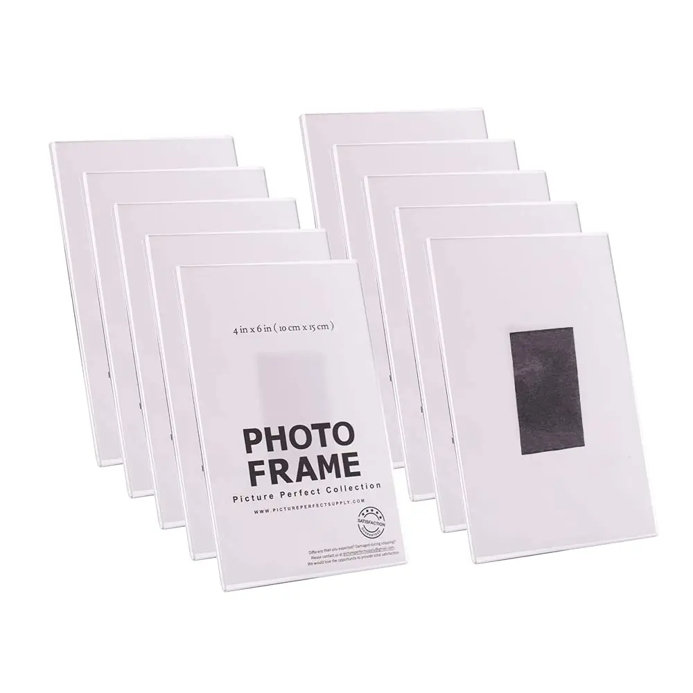 Magnetic Picture Frames for Refrigerator | Clear Magnetic Acrylic Frames | Magnetic Photo Holders for Fridge, Locker, Cubicle