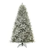 Green PVC Tree Snowy White