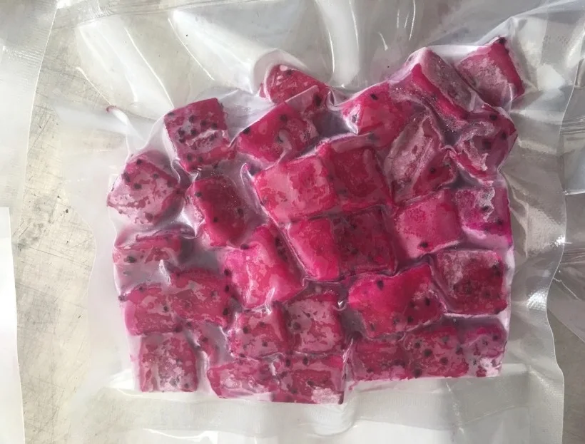 Wholesale Best Choice 2024 Frozen Dragon Fruit Dice,Half Cut,Chunk With