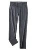 Haibing silk pants 1U029 dark gray