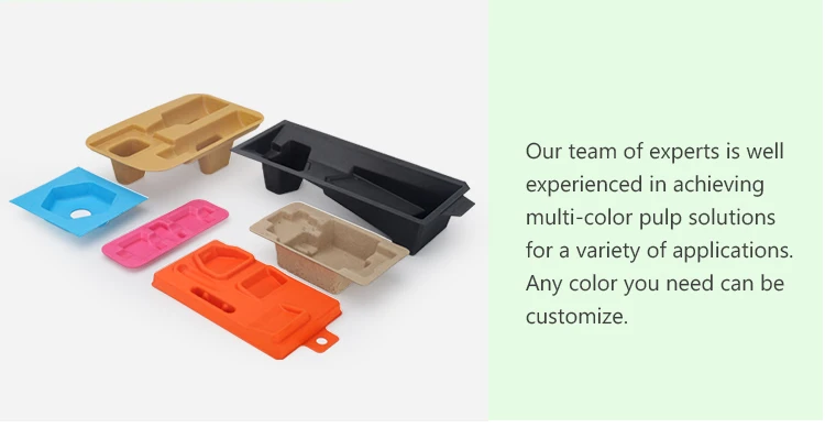 Custom Pulp Packaging Press Pulp Packaging Black For Electronic ...