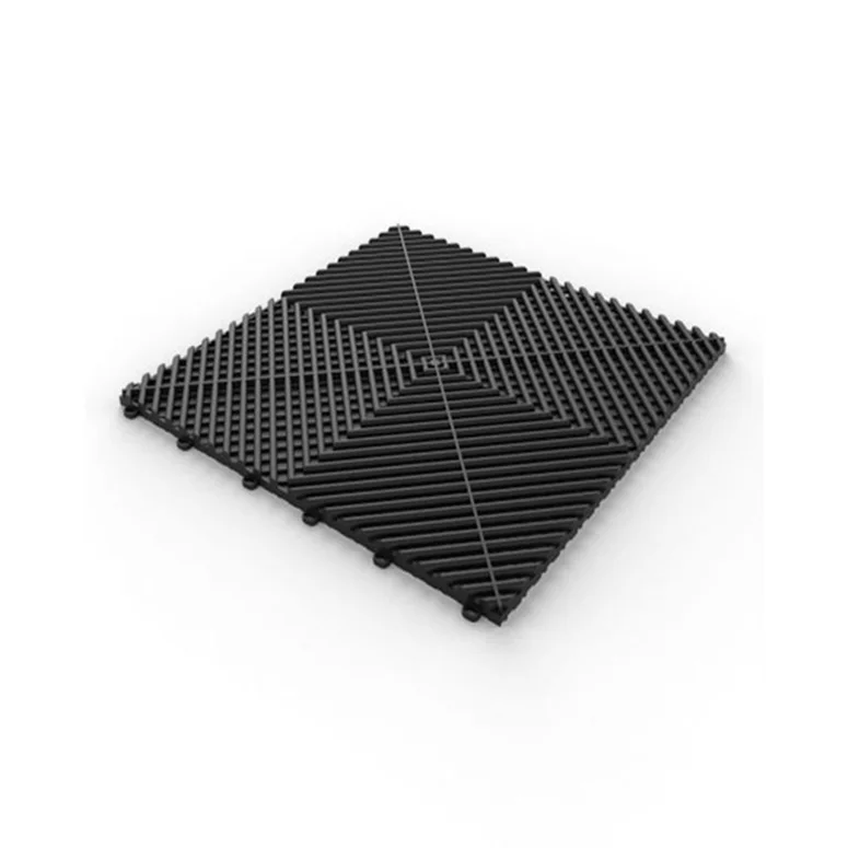 Interlocking Garage Tiles Grey Interlocking Plastic Base for Tile PP Modular Floor
