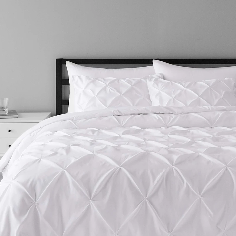 Высококачественный хлопковый комплект постельного белья с пододеяльником и наволочкой постельное белье простым рисунком все размеры разные цвета оптовая продажа хлопок