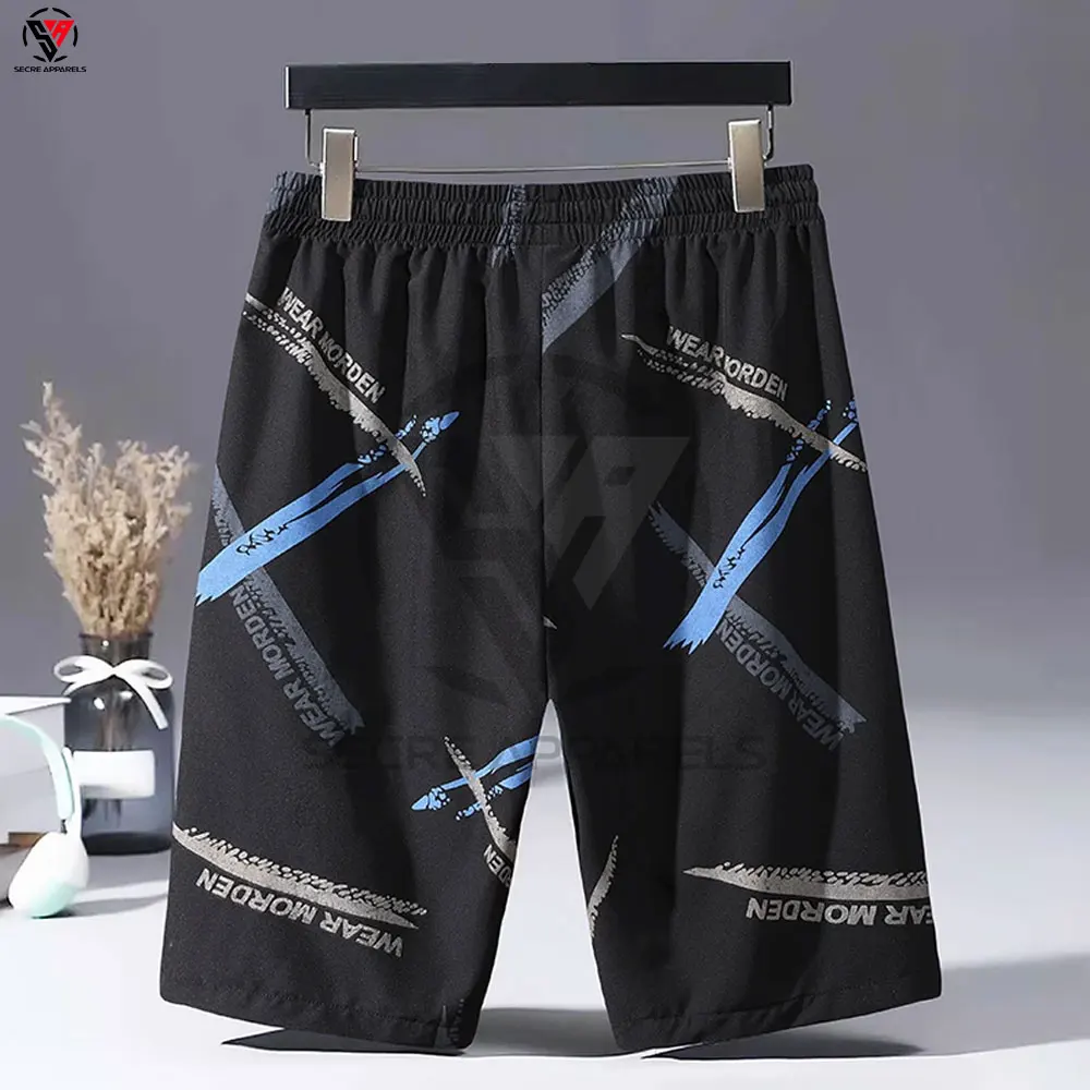 Breathable Men's Printed Shorts Casual Jogging Pants New Trendy Breathable Sweatpants Thin Style Loose Shorts607_voghion.com