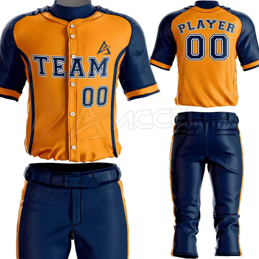 Custom Made Sublimation Baseball Uniform Professional Manufactured Made