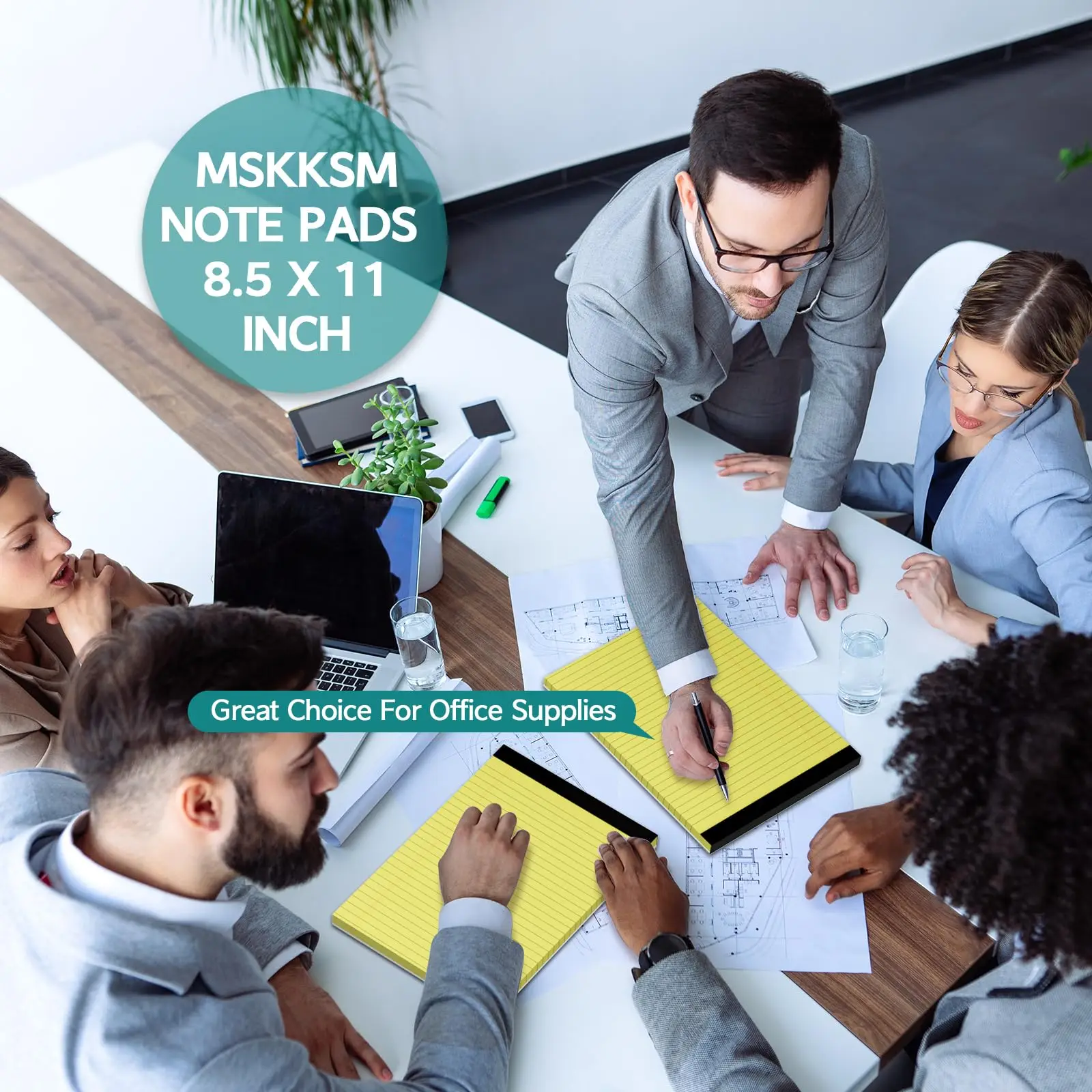 Блокноты для заметок 8 5x11 широкие блокноты подкладки из бумажной желтой бумаги 30 листов на блокнот