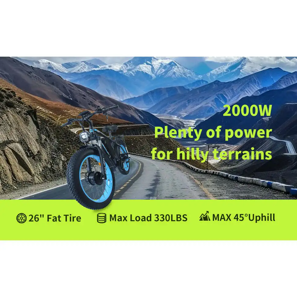 (USA Stock) SMLRO TS60 Dual Motors Electric Bike