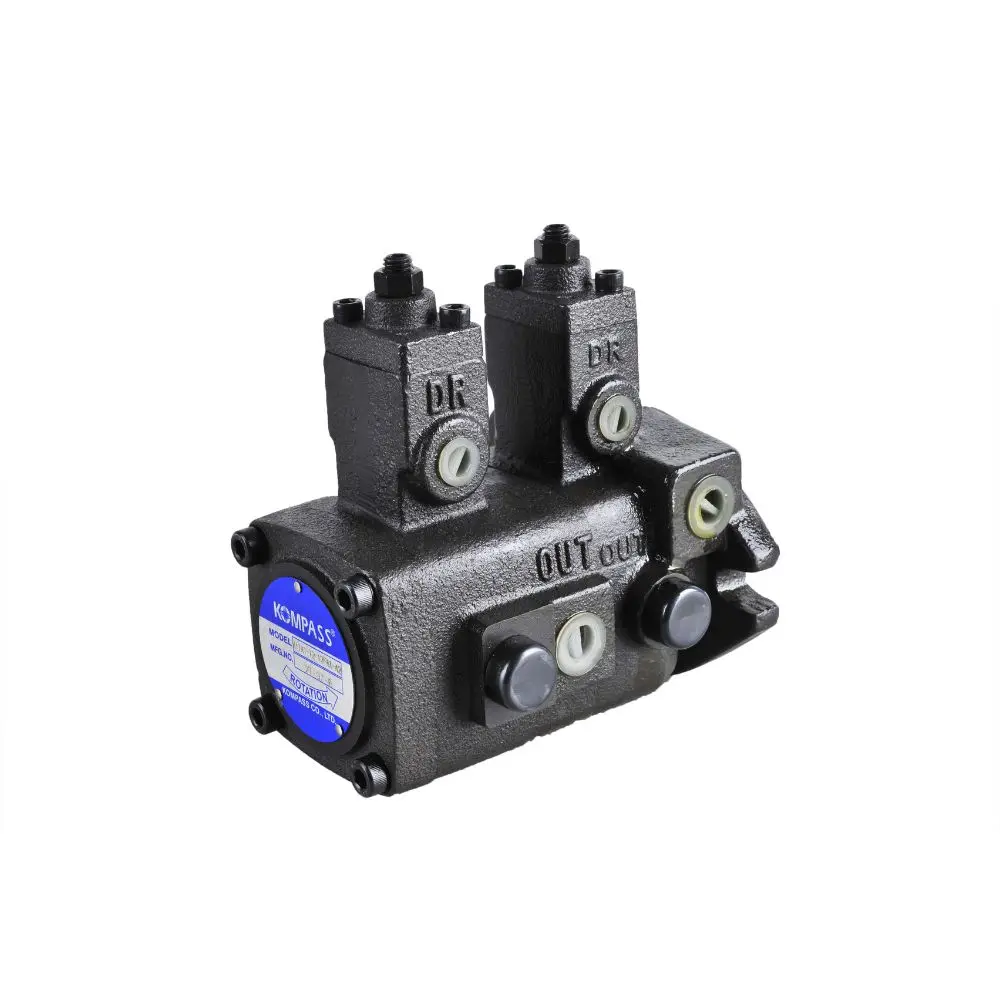 Kompass High Efficiency Variable Low-Pressure Double Vane Pump Leak-Free Hydraulic Pump for All Equipment Types